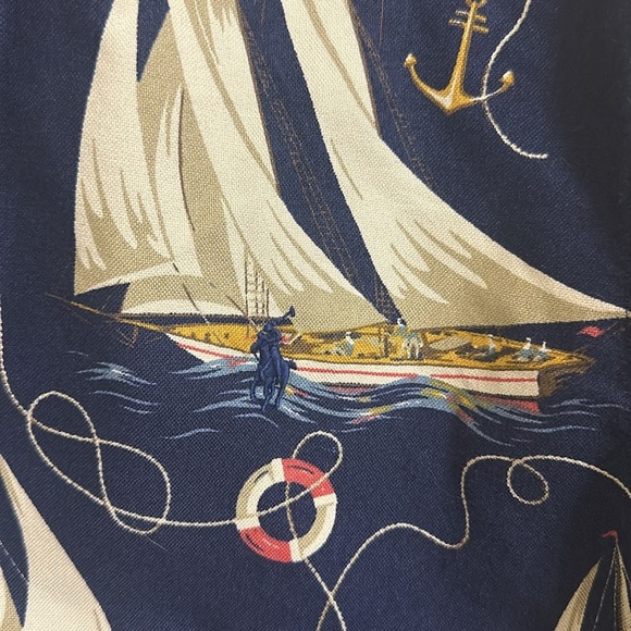EUC Polo Ralph Lauren Nautical Sailboat Short Sleeve Button Down Shirt - Picture 2 of 4